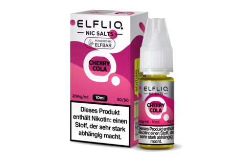 Elfliq by Elfbar Cherry Cola Liquid von Elfliq by Elfbar - Fertig Liquid für die elektrische Zigarette