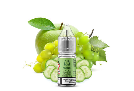 Pod Salt XTRA White Grape Cucumber Apple Liquid von Pod Salt - Fertig Liquid für die elektrische Zigarette