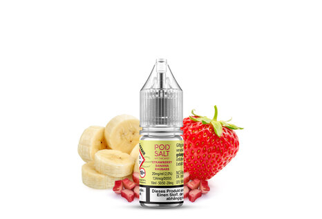 Pod Salt XTRA Strawberry Banana Rhubarb Liquid von Pod Salt - Fertig Liquid für die elektrische Zigarette