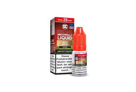 SC Nic-Salt Liquids Red Line White Coffee Liquid von SC - Fertig Liquid für die elektrische Zigarette