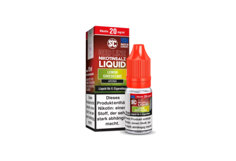 SC Nic-Salt Liquids Red Line Lemon Cheesecake Liquid von SC - Fertig Liquid für die elektrische Zigarette