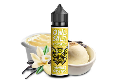 OWL Salt  Vanilla Custard Aroma von OWL Salt - Aroma zum Liquid Mischen mit einer Base