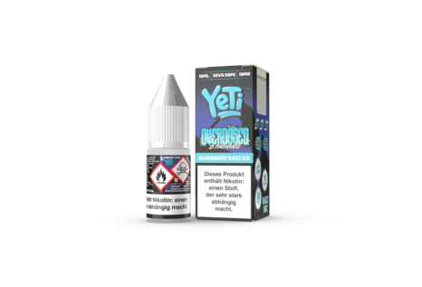 Yeti Blueberry Razz Ice Overdosed Liquid von Yeti - Fertig Liquid für die elektrische Zigarette