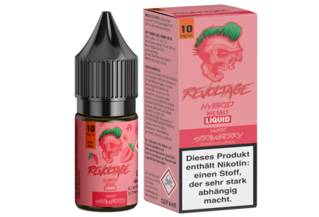 Revoltage Super Strawberry Hybrid NicSalt Liquid von Revoltage - Fertig Liquid für die elektrische Zigarette