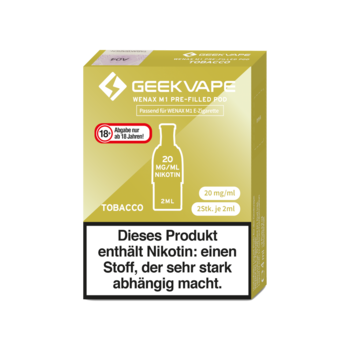 GeekVape Tobacco Wenax M1 Pre-Filled Pod(2 Pods mit 2ml Liquid)