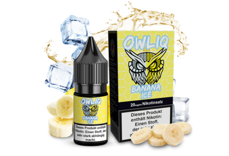 OWLIQ Banana Ice Liquid von OWLIQ - Fertig Liquid für die elektrische Zigarette