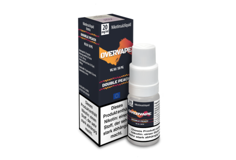 OVERVAPE Double Peach Liquid von OVERVAPE - Fertig Liquid für die elektrische Zigarette