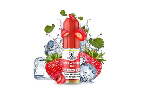 Bar Juice 5000 Strawberry Ice NicSalt Liquid von Bar Juice 5000 - Fertig Liquid für die elektrische Zigarette
