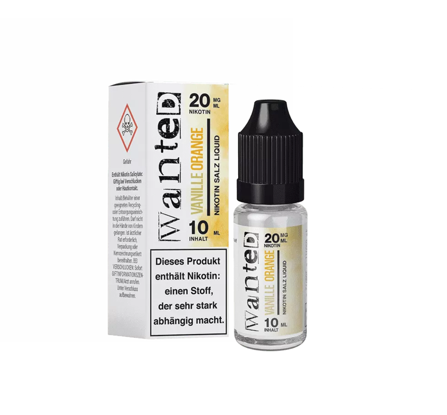 Vanille Orange Liquid von WanteD - Dann lieber dampfen