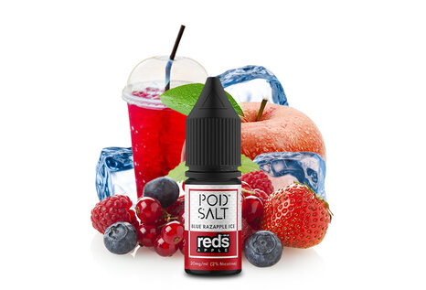 Pod Salt Fusion Blue Razapple Ice Liquid von Pod Salt Fusion - Fertig Liquid für die elektrische Zigarette