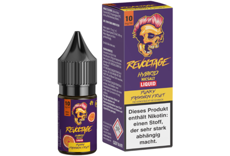 Revoltage Punky Passion Fruit Hybrid NicSalt Liquid von Revoltage - Fertig Liquid für die elektrische Zigarette