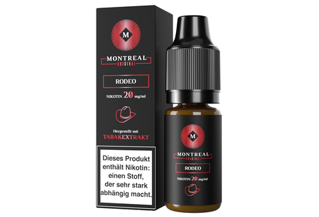 Montreal Original Rodeo Nic - Fertig Liquid für die elektrische Zigarette