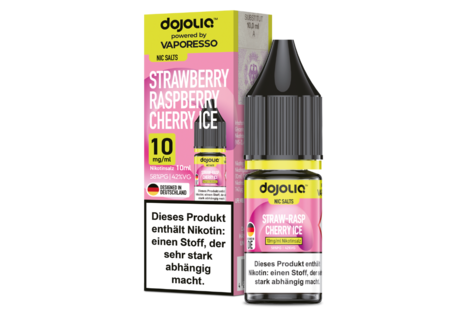Vaporesso Strawberry Raspberry Cherry Ice Liquid von dojoliq by Vaporesso - Fertig Liquid für die elektrische Zigarette