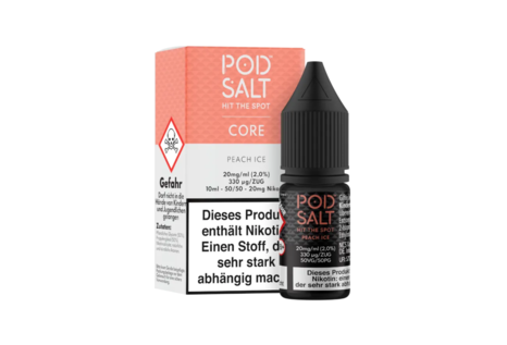 Pod Salt Peach Ice Liquid von Pod Salt - Fertig Liquid für die elektrische Zigarette