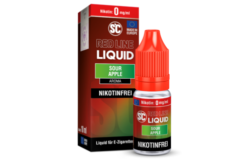SC Nic-Salt Liquids Red Line Sour Apple Liquid von SC - Fertig Liquid für die elektrische Zigarette