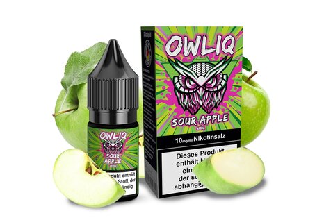 OWLIQ Sour Apple Liquid von OWLIQ - Fertig Liquid für die elektrische Zigarette