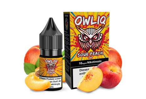 OWLIQ Sour Peach Liquid von OWLIQ - Fertig Liquid für die elektrische Zigarette