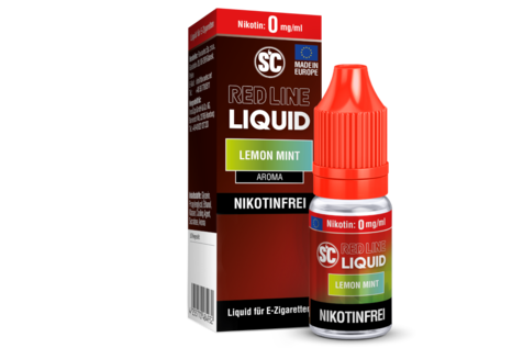 SC Nic-Salt Liquids Red Line Lemon Mint Liquid von SC - Fertig Liquid für die elektrische Zigarette