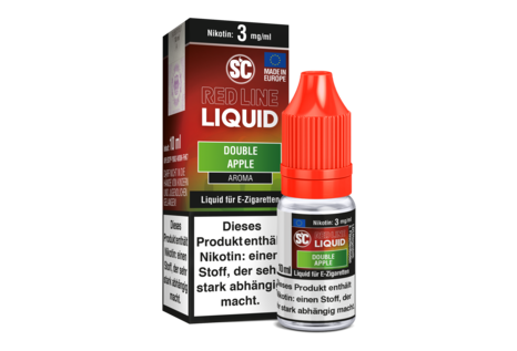 SC Red Line Double Apple Freebase Liquid von SC - Fertig Liquid für die elektrische Zigarette