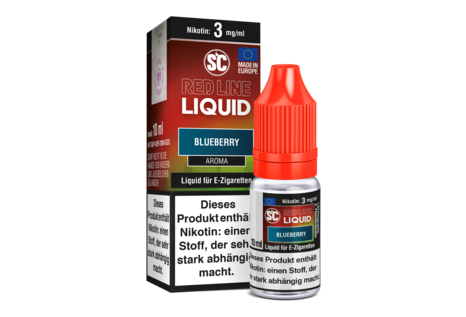 SC Red Line Blueberry Freebase Liquid von SC - Fertig Liquid für die elektrische Zigarette