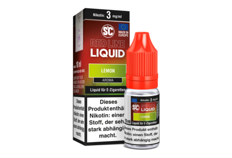SC Red Line Lemon Freebase Liquid von SC - Fertig Liquid für die elektrische Zigarette