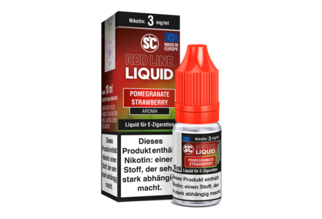 SC Red Line Pomegranate Strawberry Freebase Liquid von SC - Fertig Liquid für die elektrische Zigarette