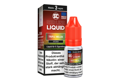 SC Red Line Triple Melon Freebase Liquid von SC - Fertig Liquid für die elektrische Zigarette