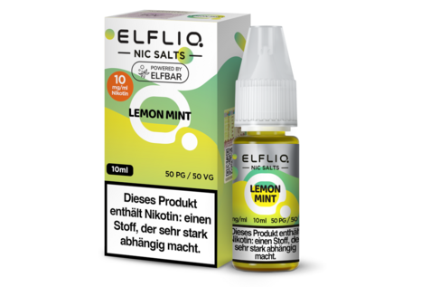 Elfliq by Elfbar Lemon Mint Liquid von Elfliq by Elfbar - Fertig Liquid für die elektrische Zigarette