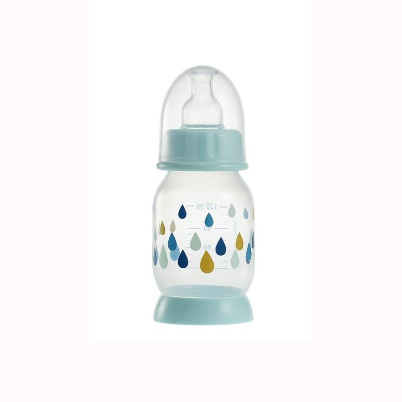 Béaba + Zuigfles Ronde Bodem Rainbow 120ml