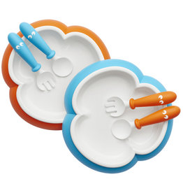 Babybjörn + Babybjörn, babybord, lepel en vork (set)