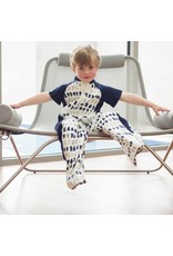 ErgoPouch + Sleepsuit navy paint 1.0 tog 2-12mnd