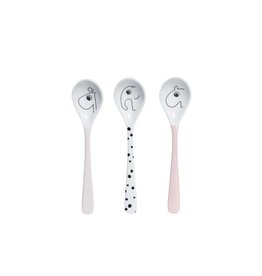 Done by Deer + Dots Set van 3 lepels / Dots Spoon set