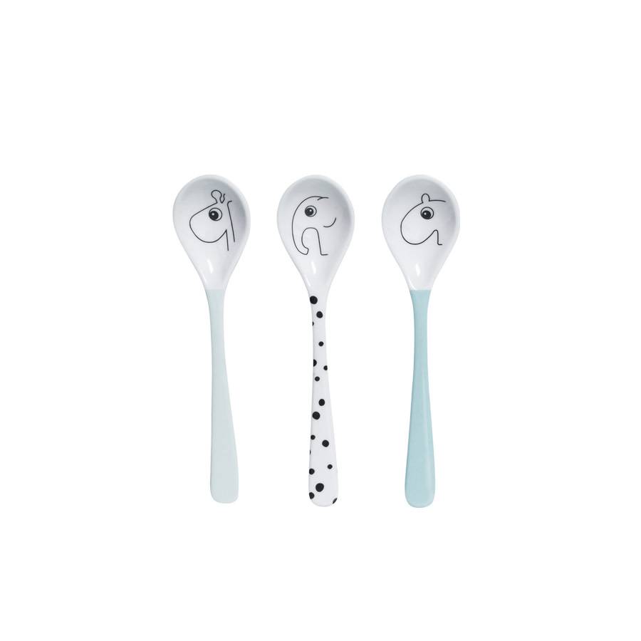Done by Deer + Dots Set van 3 lepels / Dots Spoon set