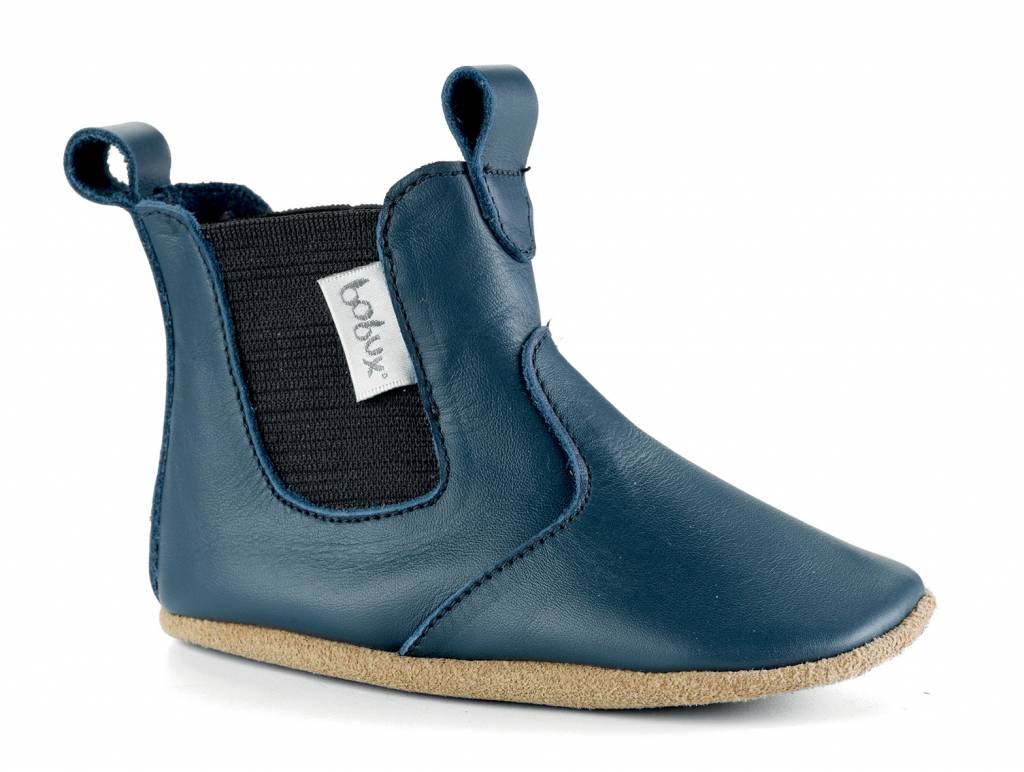 Bobux + Bobux Soft Sole Blue Bootie