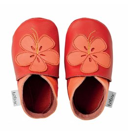 Bobux + Bobux Soft Sole Red Orange Flower