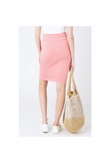 Ripe Mia Stripe Skirt Baked Coral/White