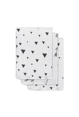 Jollein + Hydrofiel Washandje Indians Black & White (3pack)