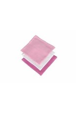 Jollein + Hydrofiel Washandje fushia/pink/white (3pack)