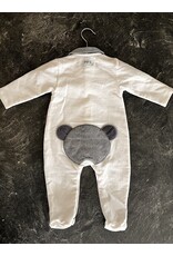 First Collection - Grey Teddy Bear Combi Tweed On Back