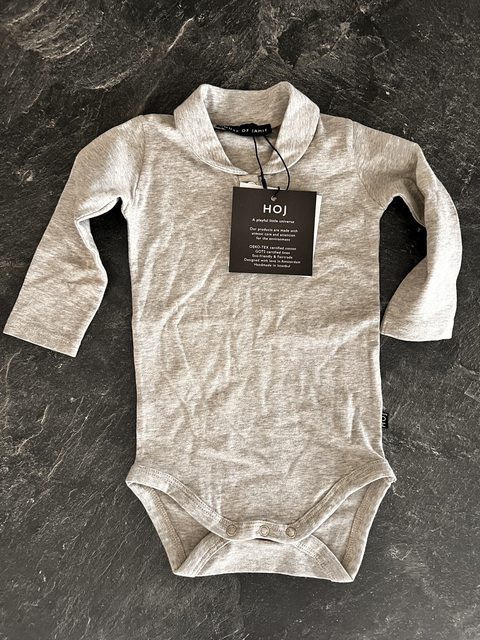 House of Jamie - Boys Collar Bodysuit Long Sleeve