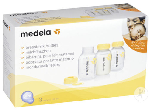 Medela + Moedermelkflesjes