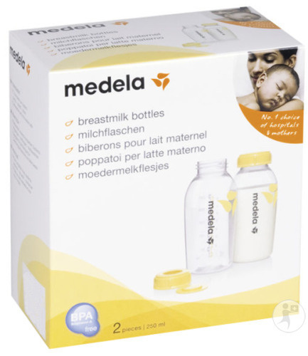 Medela + Moedermelkflesjes