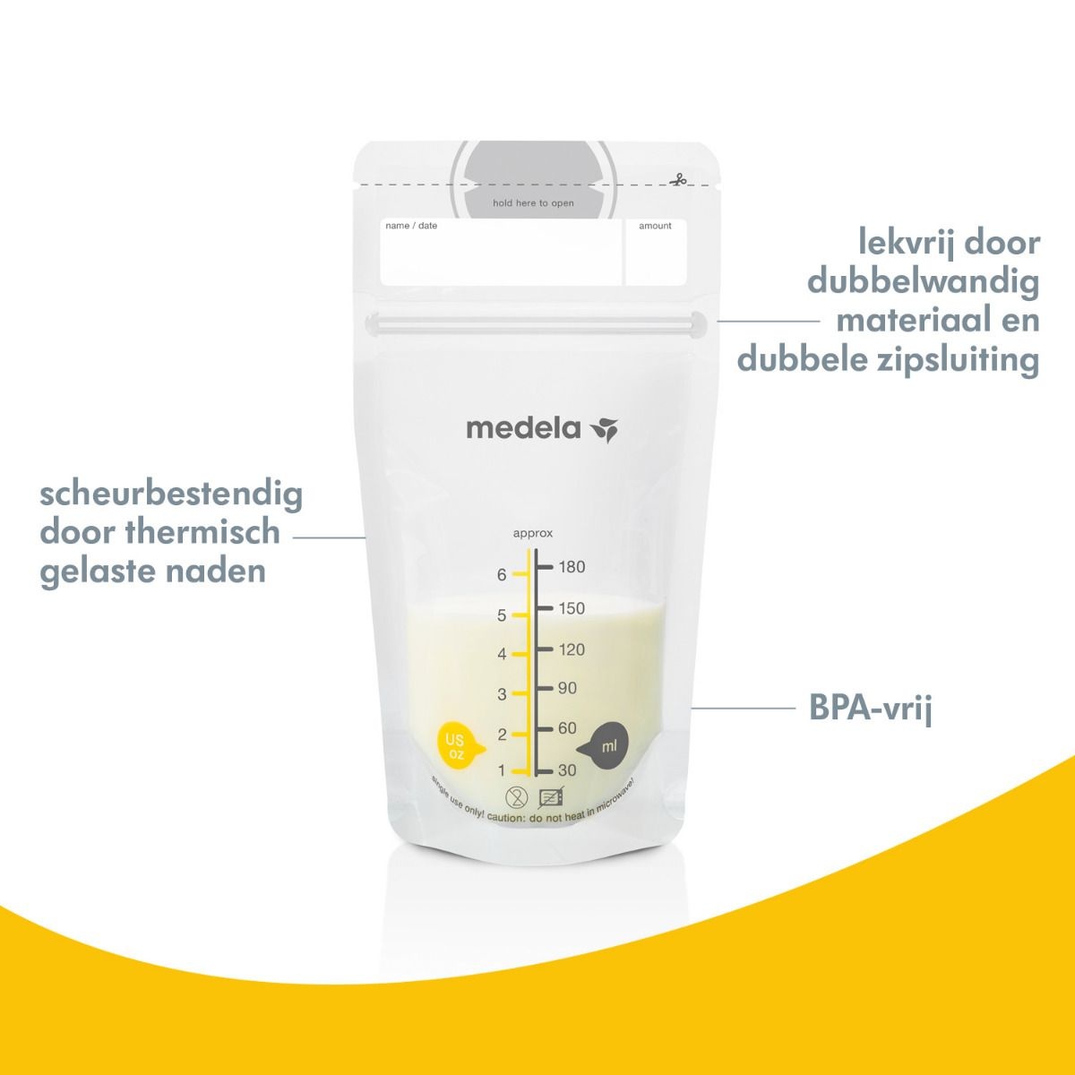 Medela + Moedermelkbewaarzakjes (Pump & Save)