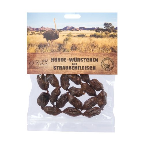 O'Canis Worstjes Struisvogel 100 gram