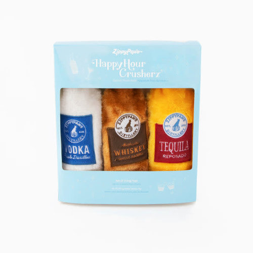 ZippyPaws Happy Hour - Spirits Three Pack