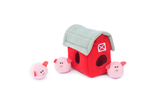 ZippyPaws Zippy Burrow – Pig Barn with Bubble Babies