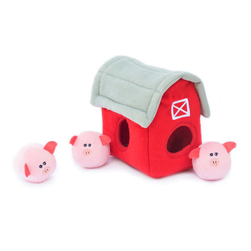 ZippyPaws Zippy Burrow – Pig Barn with Bubble Babies