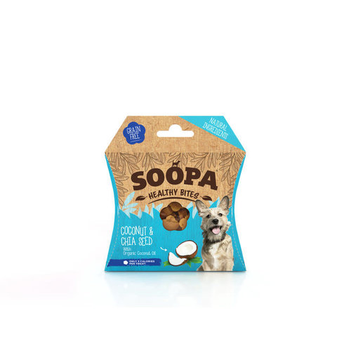 Soopa Gezonde beloning Kokosnoot & Chiazaad 50 gram