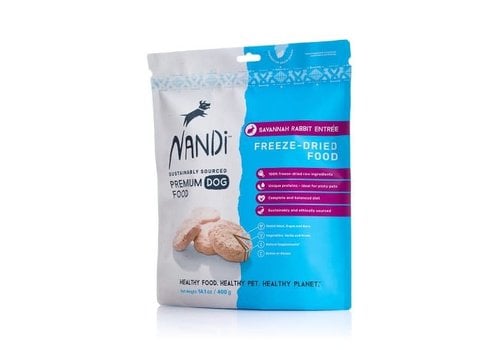 Nandi Freeze Dried Food Savannah Rabbit 400 gram