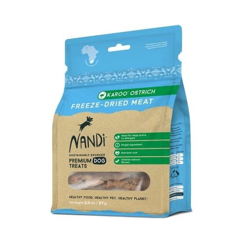 Nandi Freeze Dried Treats Karoo Ostrich 57 gram